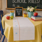 Back to School Table Runner, Ruler Kraft Paper Table Decor, First Day of School Breakfast Decorations, Teacher Classroom Party Decor