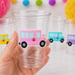 School Bus Party Cups | Bus Birthday Party Decorations | School Bus Birthday Favors | Kids Birthday Party Cups | Classroom Party Decor 16oz