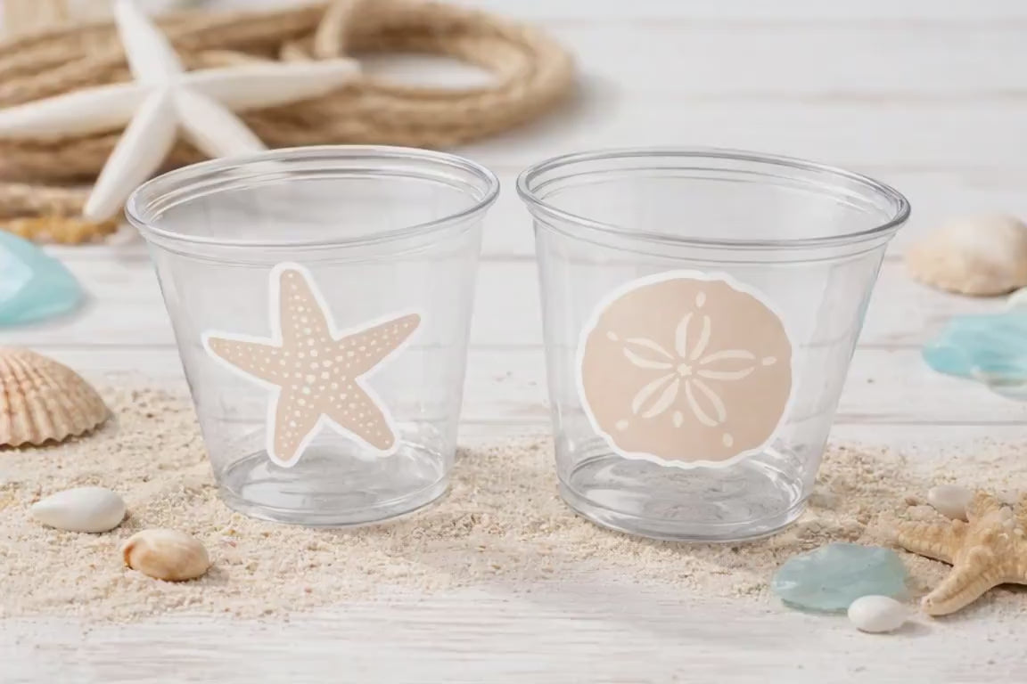 UNDER THE SEA Party Cups - Under the Sea Birthday Party Ocean Birthday Sea Party Decorations Baby Shower Beach Party Birthday Decorations