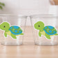 TURTLE PARTY CUPS - Turtle Cups Turtle Decorations Turtle Birthday Turtle Party Turtle Party Favors Turtle Baby Shower Baby Sprinkle