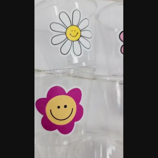 70'S PARTY CUPS -70's Birthday Cups 70's Party Cups 70s Decorations 70's Birthday Party 70s Birthday Party Decorations Hippy Peace Sign Cups