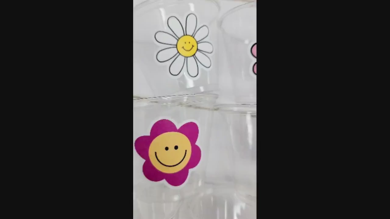 70'S PARTY CUPS -70's Birthday Cups 70's Party Cups 70s Decorations 70's Birthday Party 70s Birthday Party Decorations Hippy Peace Sign Cups