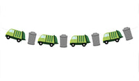 Garbage Truck Garland, Garbage Truck Banner, Garbage Truck Birthday Party