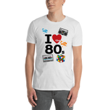 I Love The 80's Shirt, 80's T shirt, 80's T-shirt, 80's Clothing, Short-Sleeve ADULT Unisex T-Shirt