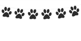 Paw Print Garland, Paw Print Banner, Paw Print Party Supplies, Paw Print Head Party Decorations, Paw Print Birthday, Paw Print Party, Paw Print Decoration, Photo Prop