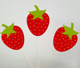 Strawberry Cupcake Toppers
