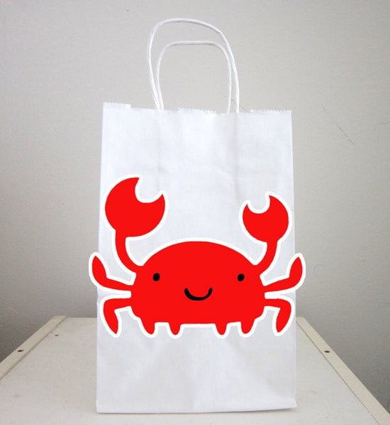Crab Goody Bags, Crab Party Favor, Goody, Gift Bags - Under the Sea, Ocean Party