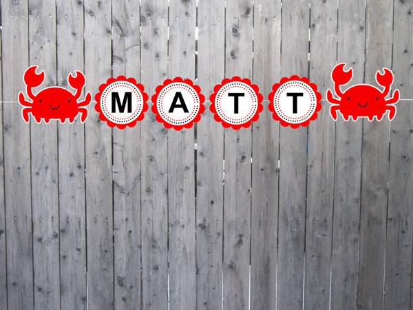 Crab Goody Bags, Crab Party Favor, Goody, Gift Bags - Under the Sea, Ocean Party