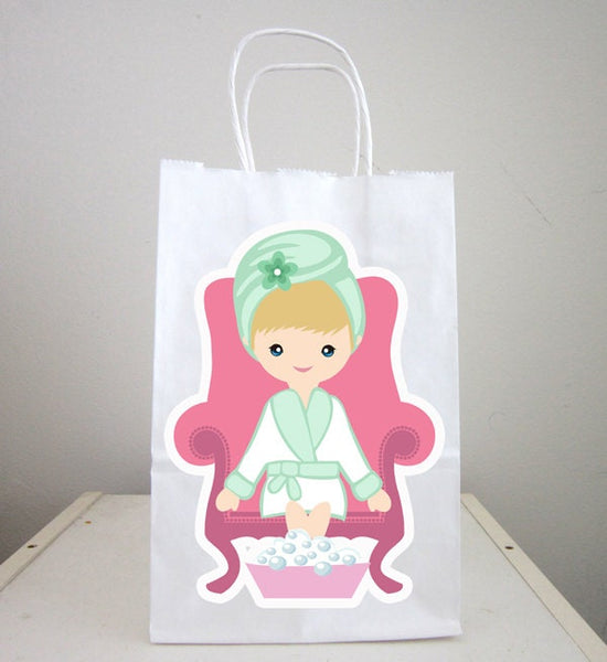 Spa Goody Bags, Spa Favor Bags, Spa Party Bags, Spa Birthday Party, Spa Favors, Pedicure Goody Bags - 101320855A