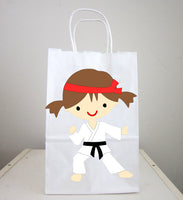 Karate Goody Bags, Karate Girl Goody Bags, Karate Girl Favor Bags, Karate Girl Party Bags, Karate Goodie Bags (1718516P)