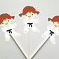 Karate Cupcake Toppers, Karate Kid Cupcake Toppers, Karate Girls