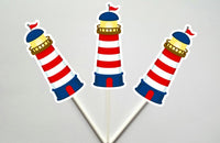 Lighthouse Goody Bags, Nautical Goody Bags, Nautical Favor Bags, Nautical Gift Bags