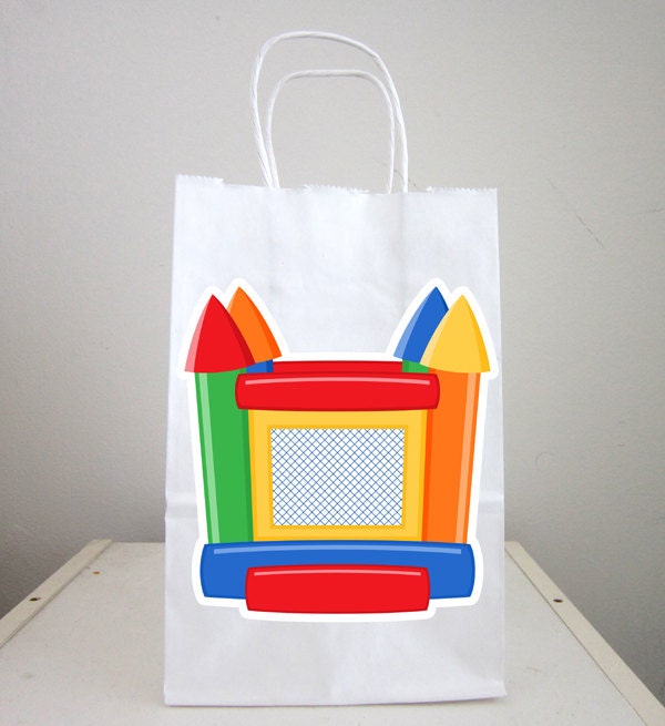 Bounce House Goody Bags, Bounce House Favor Bags, Bounce House Gift Bags