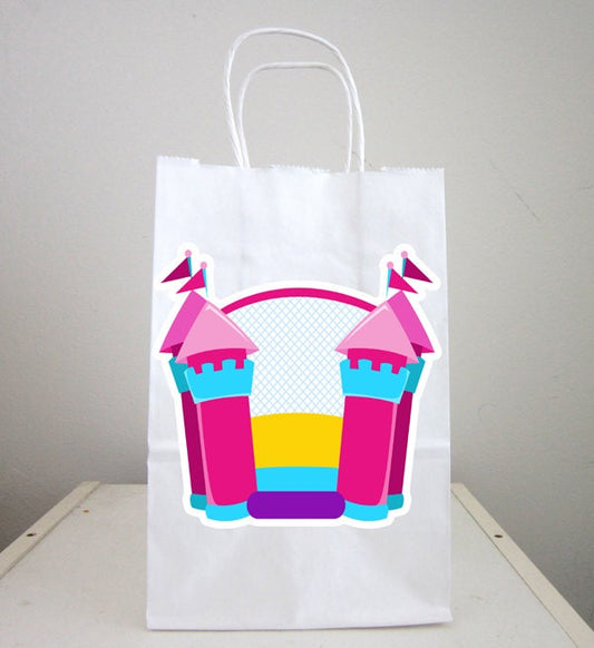 Bounce House Goody Bags, Bounce House Favor Bags, Bounce House Gift Bags, Girl Bounce Party