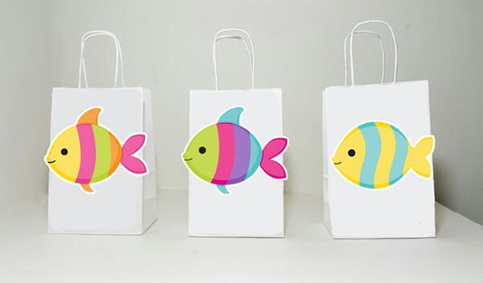 Fish Cupcake Toppers, Colorful Fish Cupcake Toppers, Under The Sea Cupcake Toppers,  82916425P