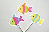 Fish Goody Bags, Fish Favor Bags, Fish Party Bags, Under the Sea Goody Bags - Under the Sea, Pink Whale, Girl Whale