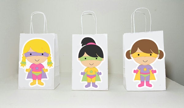 Girl Superhero Cupcake Toppers, Superhero Girls Cupcake Toppers (17171047A)