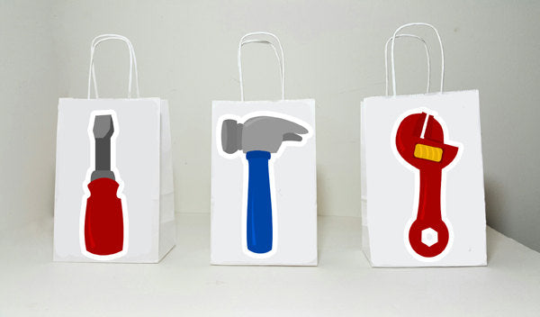 Construction Tools Goody Bags, Construction Goody Bags, Construction Tools Favor Bags, Construction Tools Goodie Bags, Tools Gift Bags