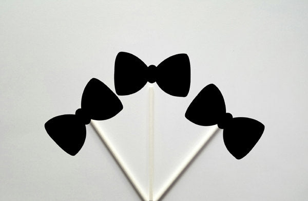 Bow Tie Cupcake Toppers, Little Man Cupcake Toppers, Little Man, Baby Shower Cupcake Toppers