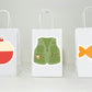 Fish Goody Bags, Fish Favor Bags, Fish Party Bags, Under the Sea Goody Bags - Under the Sea, Pink Whale, Girl Whale