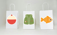 Fish Goody Bags, Fish Favor Bags, Fish Party Bags, Under the Sea Goody Bags - Under the Sea, Pink Whale, Girl Whale