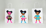 Girl Superhero Cupcake Toppers - African American (71617804P)