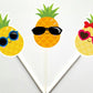 Pineapple Cupcake Toppers, Pineapple Cake Topper, Luau Cupcake Toppers, Fruit Cupcake Toppers, Hawaiian Cupcake Toppers