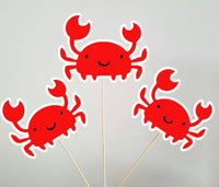 Crab Cupcake Toppers