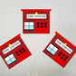Fire Station Cupcake Toppers, Firetruck Cupcake Toppers, Fireman Cupcake Toppers