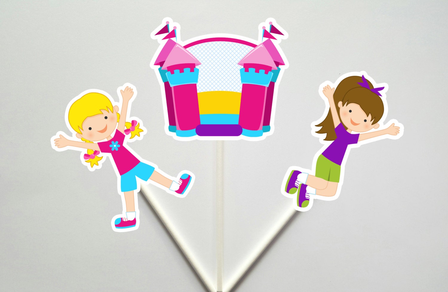 Bounce House Goody Bags, Bounce House Favor Bags, Bounce House Gift Bags, Girl Bounce Party