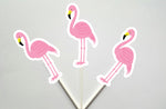 Pink Flamingo Cupcake Toppers, Flamingo Cupcake Toppers