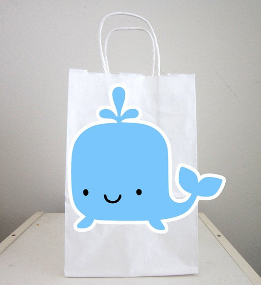 Whale Goody Bags, Whale Favor Bags, Whale Party Bags, Under the Sea Goody Bags - Under the Sea, Ocean Party