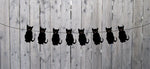 Black Cat Garland, Black Cat Banner, Halloween Garland, Halloween Garland, Black Cat Decorations