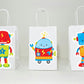 Robot Goody Bags, Robot Gift Bags, Robot Favor Bags, Robot Party Bags, Robot Favors