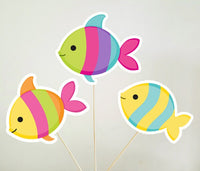 Fish Goody Bags, Fish Favor Bags, Fish Party Bags, Under the Sea Goody Bags - Under the Sea, Pink Whale, Girl Whale