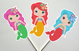 Mermaid Cupcake Toppers (128161150P)