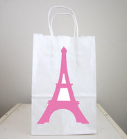 Eiffel Tower Goody Bags, Eiffel Tower  Favor Bags, Eiffel Tower Gift Bag, Eiffel Tower Favor, Paris Birthday, Paris Baby Shower, Pink Eiffel