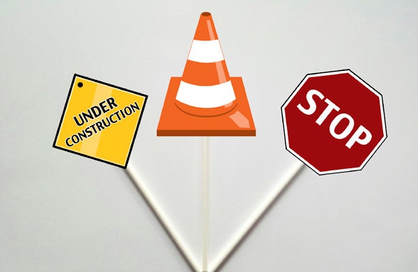 Construction Party Garland, Construction Garland, Construction Banner, Construction Cone Garland, Construction Cone Banner