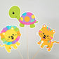 Jungle Animal Cupcake Toppers - Zoo Animal Cupcake Toppers - Safari Animal Cupcake Toppers (71017314A)