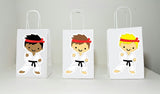 Karate Goody Bags, Karate Boy Goody Bags, Karate Favor Bags, Karate Gift Bags
