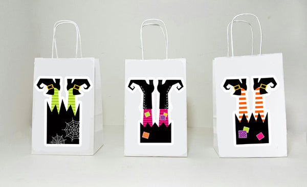 Halloween Goody Bags, Halloween Favor Bags, Halloween Goodie Bags, Halloween Gift Bags, Witch Goody Bags
