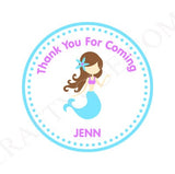 Mermaid  Cupcake Toppers, Mermaid Birthday Party, Mermaid Decorations