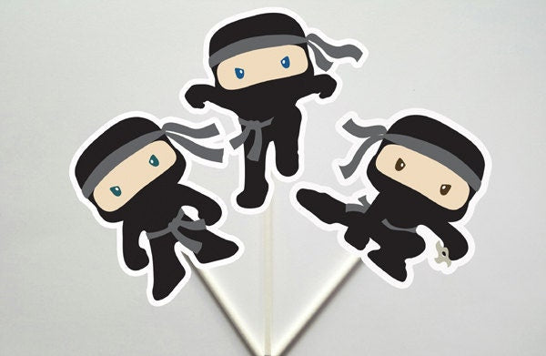 Ninja Cupcake Toppers (4817817A)