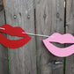 Lips Garland, Lips Banner. Bachelorette Banner, Bridal Shower Banner, Valentine&#39;s Day Banner, Valentine&#39;s Day Garland, Photo Prop