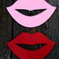 Lips Garland, Lips Banner. Bachelorette Banner, Bridal Shower Banner, Valentine&#39;s Day Banner, Valentine&#39;s Day Garland, Photo Prop
