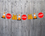 Construction Cupcake Toppers, Construction Party Cupcake Toppers, Construction Sign Cupcake Toppers (33017301P)