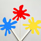 Paint Party Cupcake Toppers, Art Party Cupcake Toppers, Painting Cupcake Toppers, Paint brush Cupcake Toppers, Paint Splatter Cupcake Topper