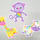 Jungle Animal Cupcake Toppers - Zoo Animal Cupcake Toppers - Safari Animal Cupcake Toppers (71017314A)