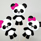 Panda Bear Cupcake Toppers, Girl Panda Cupcake Toppers (91517133A)