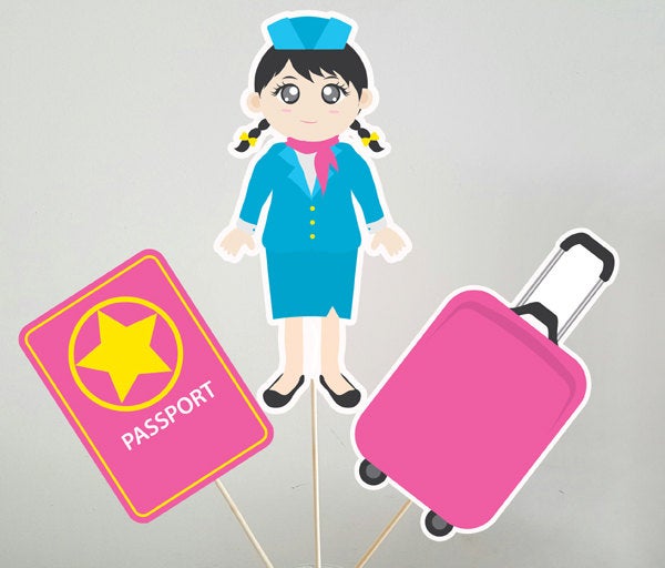 Airplane Party Goody Bags, Airport Goody Bags, Pilot Goody Bags, Flight Attendant Goody Bags, Stewardess Goody Bags (1717955A)